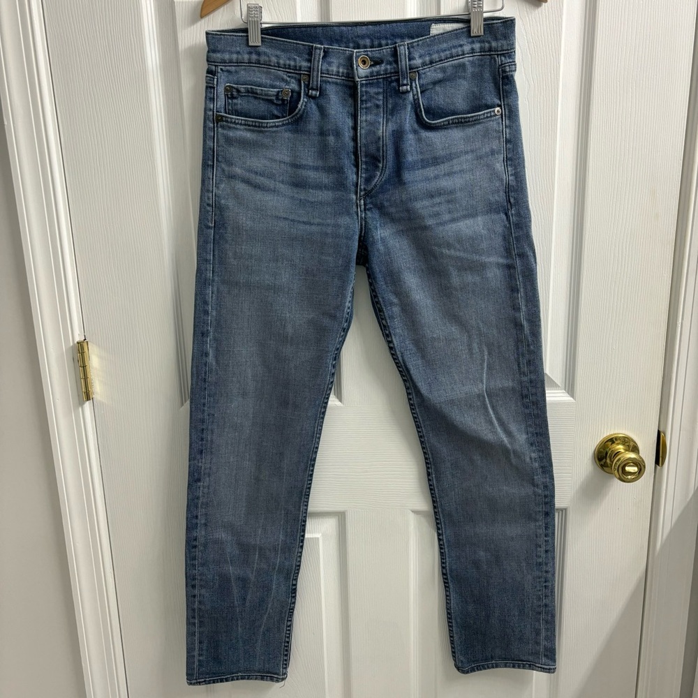 Rag & Bone Men’s Jeans 30 Fit 2 Slim Utica Light Wash Button Fly Denim